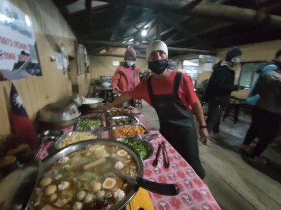 高山協作提供餐宿服務(來源：新竹林區管理處提供)