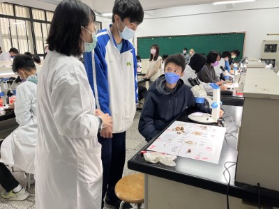 嘉義大學團隊帶領新竹高中學生觀察各種種子的傳播方式