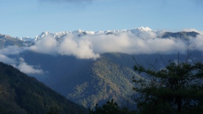 觀霧遠眺的聖稜線(林業保育署新竹分署提供)