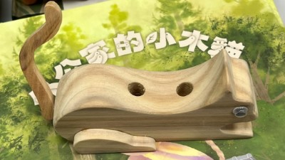 圖三、「外公家的小木貓」教具（攝影：林業保育署新竹分署提供）