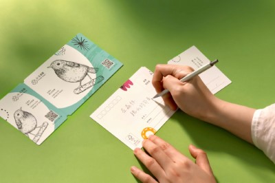 圖2寄一封「鳴」信片（林業保育署新竹分署提供）